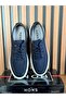 Tommy Men's Leather Sneakers Shoes, Lace-up, Navy Blue - 2