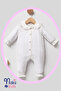 White Diamond Baby Girl Hospital Discharge Set 100% Cotton Muslin - 3