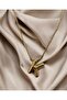 Stainless Steel Balloon (K) Letter Necklace - 2