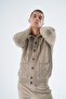 Men's Mink Stand Collar Buttoned Wool Knitted Cardigan with Braided Pockets Trist-5326 - 5
