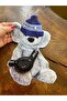 DELICATE Velvet BEAR EMBLEM WITH SPONGE BAG, STITCHED APPLIQUE, 28X16 CM - 2