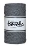 Scalloped Macrame Thread 3mm Scalloped Cotton Single Twist Macrame Thread Dark Gray - 3