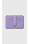 3607 Genuine Real Leather Card Holder Wallet for Women and Men Lilac