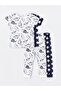 LCW baby Crew Neck Short Sleeve Printed Baby Boy Pajamas Set - 3
