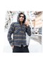 Navy Blue Khaki Plaid Seasonal Hooded Lumberjack Western Shirt - 4