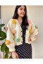 Daisy-Floral Knit Cardigan - 2