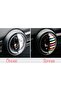 ملصق Mini Cooper ثلاثي الأبعاد - مقبض باب داخلي، قوس قزح - سلسلة R F - 4