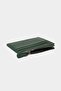 3603 Genuine Leather Coin Compartment Zippered Women's Men's Wallet Card Holder Green - 6