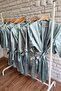 Mint Green 7 Pieces Bridesmaid Printed Bridesmaid Dressing Gown - 4