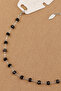 Ysx Brand Vip Black Crystal Beaded Model Chain Anklet Rose 22+4cm New Season - 2