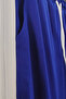 Muay Thai Back Printed White Zero Sleeve Sport Tshirt and Blue Shorts Sport Set - 4