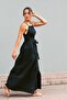 Black Linen Free Size Venus Dress - 6
