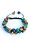 Turtle Eye Malahit Double Row Knitted Bracelet 8 Mm - 3