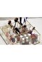 Nine Box Gold Organizer Makeup Material Glass Box - 4