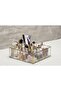 Nine Box Gold Organizer Makeup Material Glass Box - 3