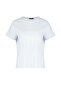 Beyaz Regular Fit Basic Bisiklet Yaka %100 Pamuk Örme Büyük Beden T-Shirt TBBSS22TS0733 - 6
