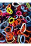 100 Colorful Hair Clips with Elastics