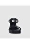 Black Women's Block Heels Sandals - 5
