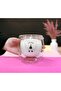 Glass Teddy Bear Glass Double Walled 250 ml Milk Jug