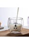 Glass Teddy Bear Glass Double Walled 250 ml Milk Jug - 2