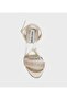 Gold Women's Heeled Sandals Sandals - 7