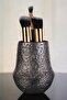 Makeup Organizer, Makeup Brush Holder, Makeup Brush Holder, Antique Silver Finish, Model 15