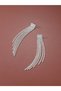 Women's Waterway Zircon Stone 6 Row Evening Dress Earrings - 3