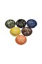 MimHome 6-Piece Ceramic Snack Bowl Set 8 cm Colorful Presentation Bowl Cookie Turkish Delight Bowl Set - 2