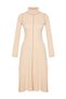 Camel Karioca Stitched A-Line/A-Line Formal Selanik/Knitwear Look Midi Knitted Dress TWOAW24EL00333 - 10