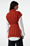 Tile Wide Pattern Wool Belted Knitwear Sweater Twoaw22Bz0031 - 5