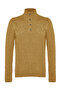 Camel Unisex Slim Fit Wool Half Fisherman Buttoned Knitwear Sweater Tmnaw22Kz0327 - 6