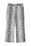 Gri Yüksek Bel Animal Desenli Straight Fit Büyük Beden Jeans TBBAW25CJ00008 - 6