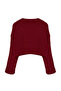 Bordo Süper Crop Basic Triko Kazak TWOAW24KZ00275 - 7