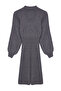 Gri Mini Triko Dantelli Elbise TWOAW22EL0011 - 7