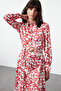 Ecru Floral Pattern - Woven Fabric Dress TCTSS24EB00256 - 2