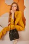 Women's Black Floater Shoulder Bag 05Po22Y1544