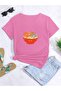 oversize cat ramen printed printed T-shirt