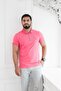 Zippered Polo Collar 100% Cotton Regular Fit T-Shirt - 2