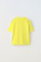 Check Mate Written Chess Line Design Printed Yellow Children's T-Shirt - 2