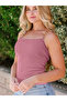 Chain Strap Zero Sleeve Camisole Bodycon Women's Blouse - 4
