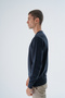Navy Blue Men's 100% Cotton Crew Neck Knitwear Sweater Trist-1194 - 4
