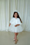 White Folded Short Cape - 3