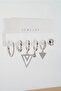 Women's VIP Series Zircon Embellished Mixed Figure 6-Piece Earring Set ZRK0018