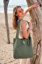 Women's Mesh Knit Crop Top and Pants Two-Piece Beach Set Vanilla 24S170 - 4