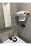 TOWEL RACK BATHROOM KITCHEN PAPER TOWEL HAND TOWEL WOOD RUSTIC BOHEM