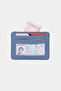 3607 Genuine Real Leather Card Holder Wallet for Women and Men Baby Blue - 3