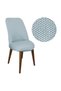 Lycra Oval Chair Cover Round Chair Cover Balpetek Gray - 2