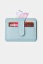 3607 Genuine Real Leather Women Men Card Holder Wallet Mint - 4