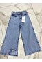 Girl's Blue Wide Leg Denim Trousers