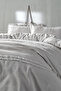 Light Gray Double Duvet Cover Set - Carla - 3